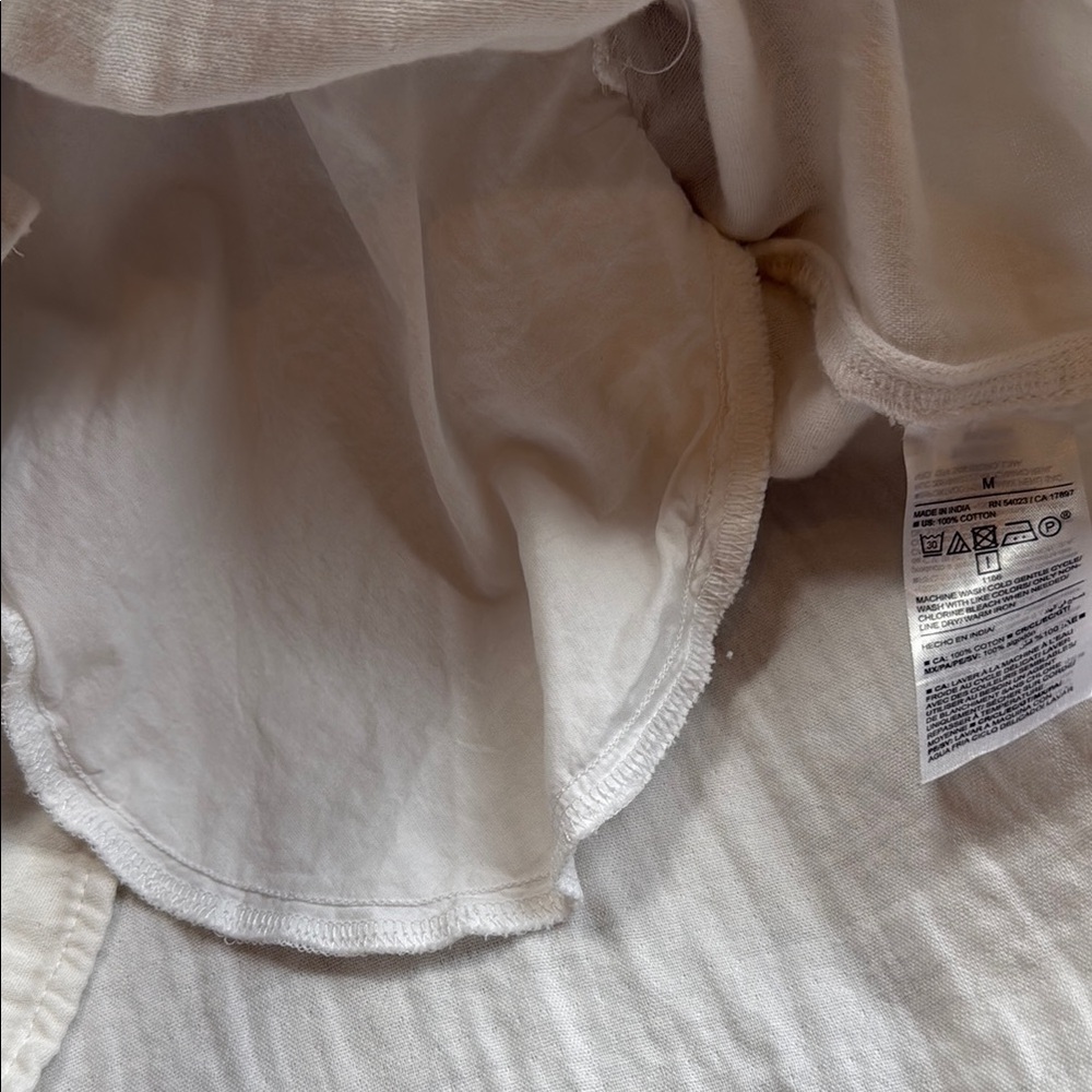 White Ruffled V-Neck Dress Top- Old Navy - Picture 5 of 6